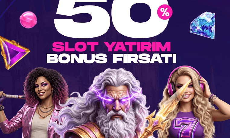 %50 Slot Yatırım Bonusu (Pazartesi · Çarşamba · Cuma)
