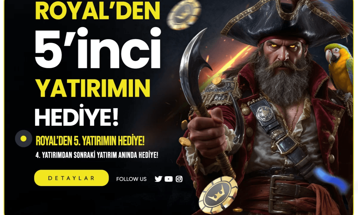Royal'den 5. Yatırımın Hediye — 4 Kayıplı Yatırıma