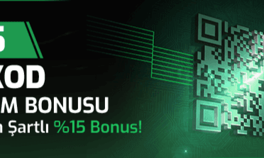 %15 Çevrim Şartlı Hızlı QR Yatırım Bonusu