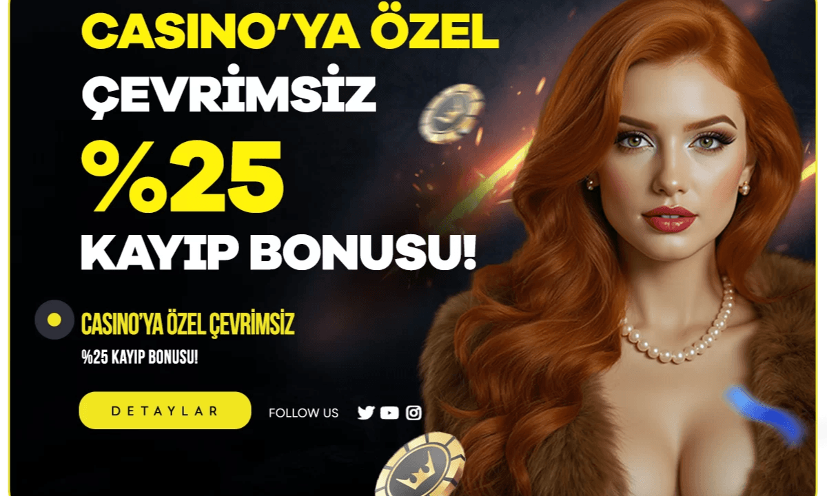 %25 Çevrimsiz Casino Kayıp Bonusu