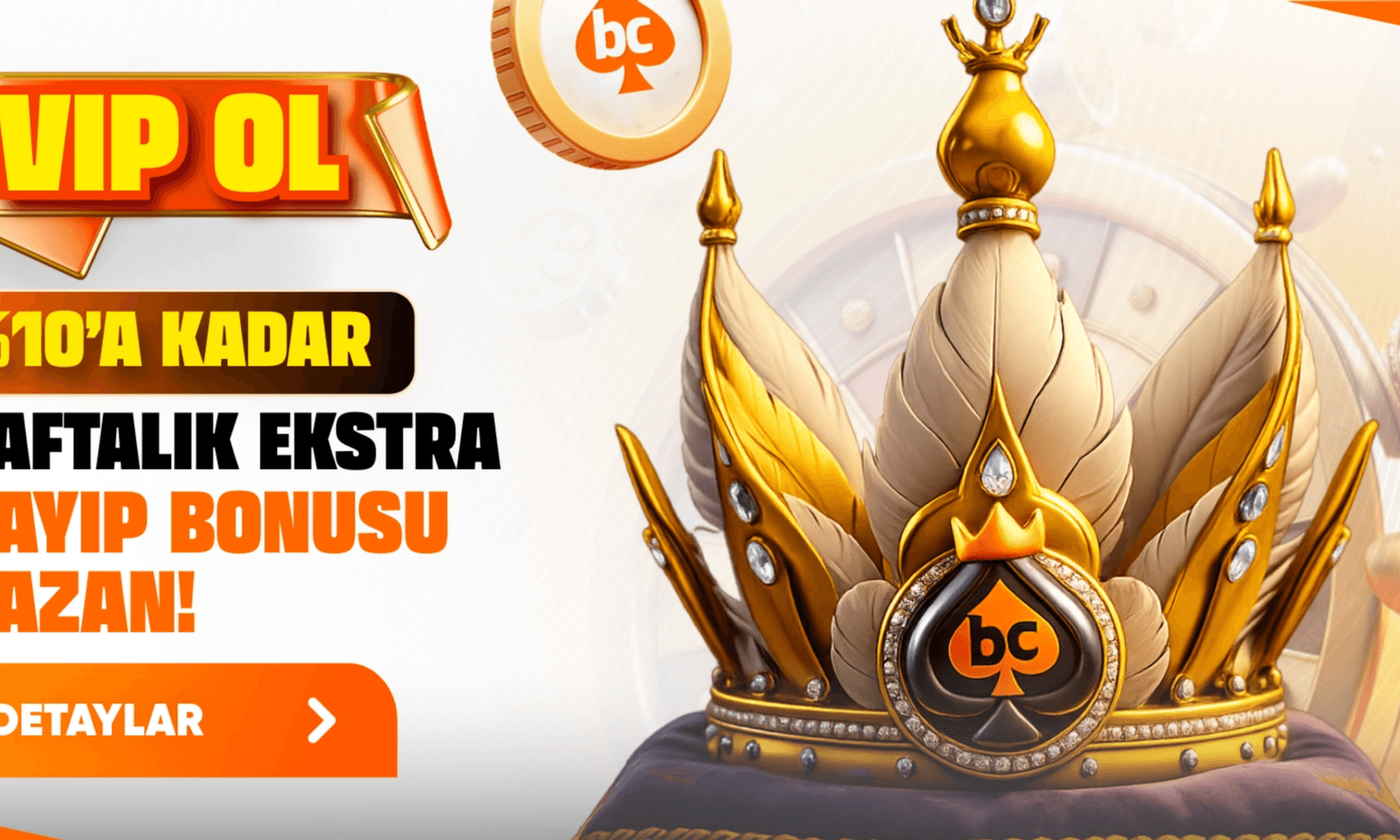 %10'a Varan Haftalık VIP Kayıp Bonusu