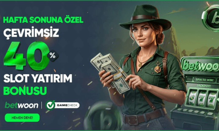 Hafta Sonuna Özel %40 Çevrimsiz Slot Bonusu