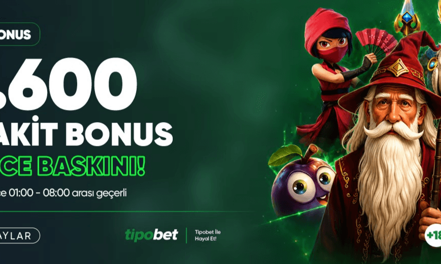 Geceye Özel %600 Dev Gece Bonusu