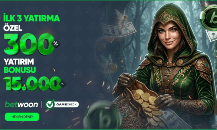 İlk 3 Yatırıma %300 Bonus — 5.000₺'ye Kadar