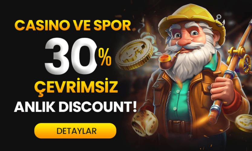 %30 Anlık Casino ve Spor Kayıp Bonusu