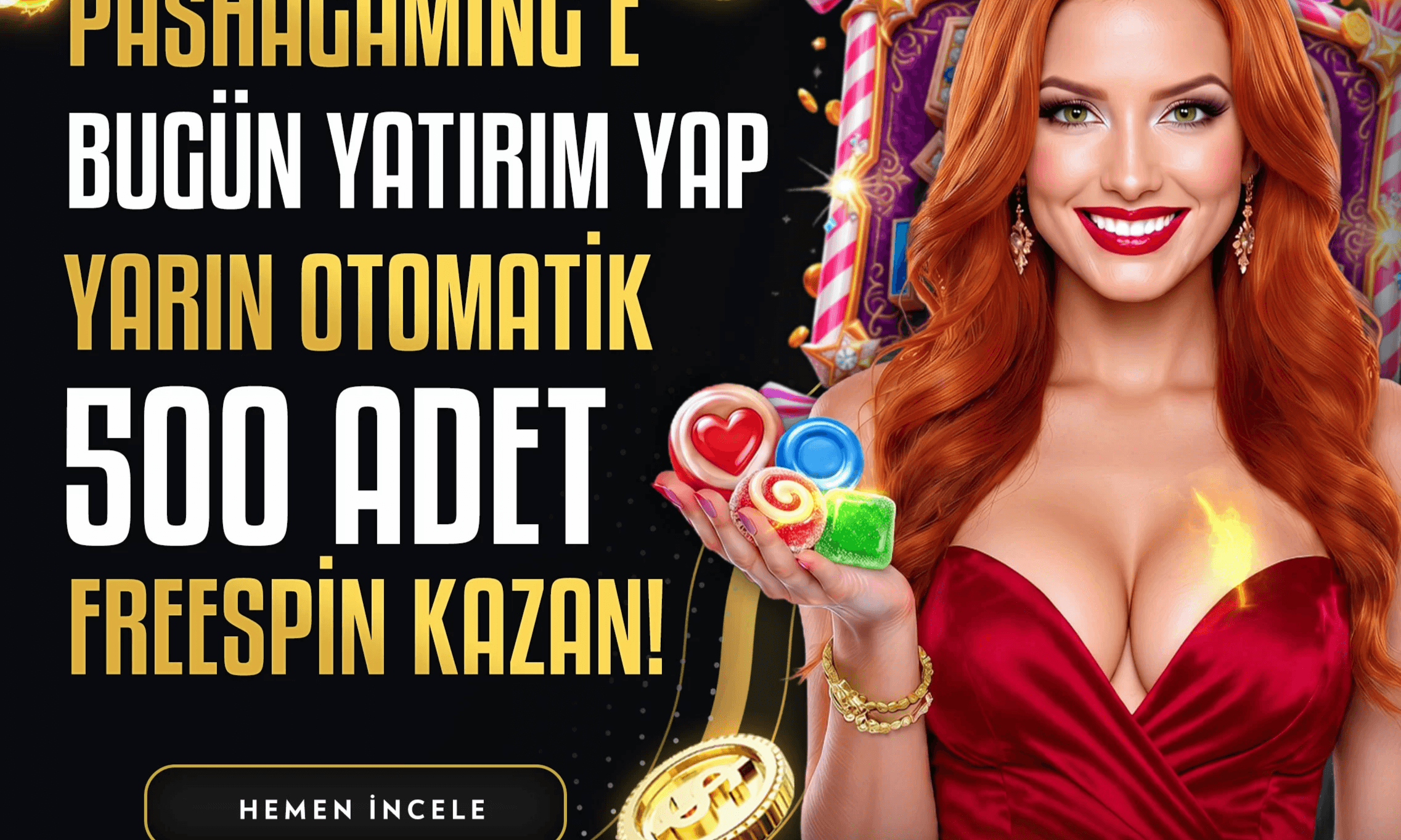 Bugün Yatır, Yarın Otomatik 500 Freespin Kazan