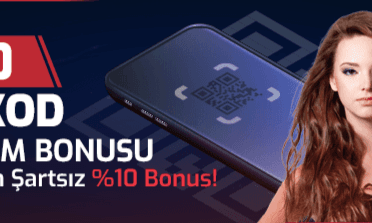 %10 Çevrim Şartsız QR Karekod Yatırım Bonusu